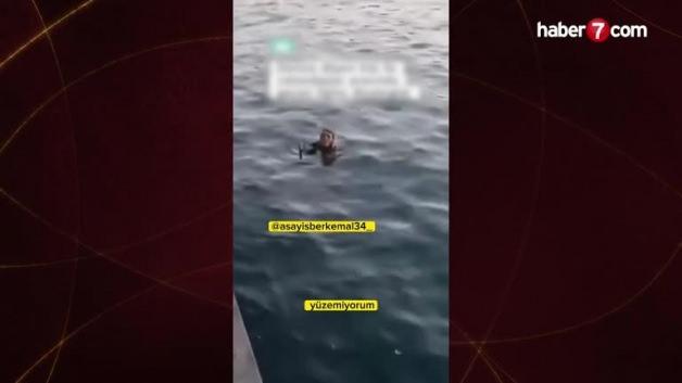 Denize düşen vatandaşla güldüren diyalog: “Allah boğmuyor abla” Denize düşen vatandaşla güldüren diyalog: “Allah boğmuyor abla”