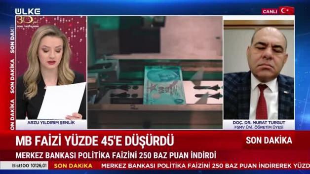 MB faizi yüzde 45’e düşürdü