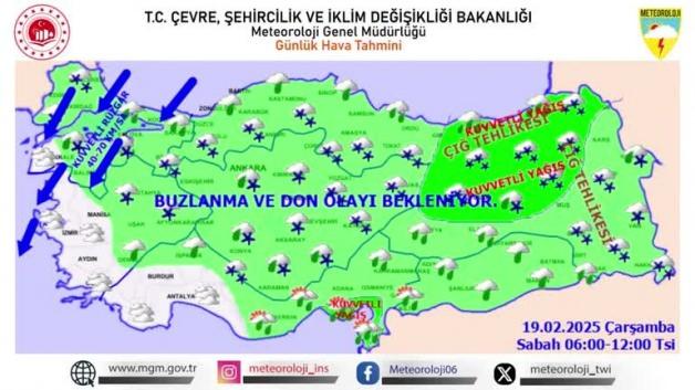 Kar yağışı 5 gün boyunca sürecek Kar yağışı 5 gün boyunca sürecek