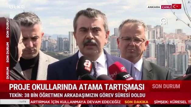 Bakan Tekin’den proje okullar hakkındaki iddialara açıklık getirdi Bakan Tekin’den proje okullar hakkındaki iddialara açıklık getirdi