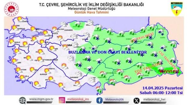 Meteoroloji’den yurdun doğusuna peş peşe uyarı Meteoroloji’den yurdun doğusuna peş peşe uyarı