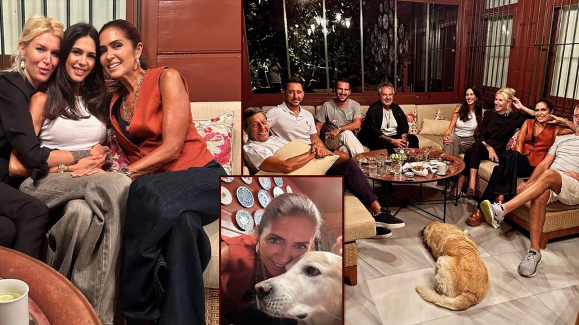 Evinde misafir ağırladı