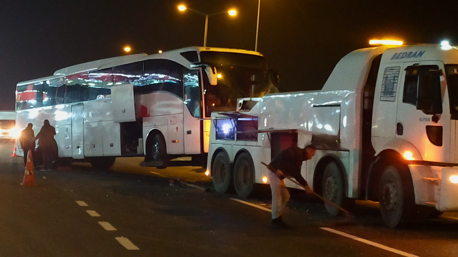 Bolu Dağı’nda TIR ile otobüs çarpıştı 