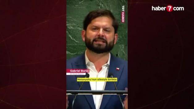 Şili lideri Boric’ten BM kürsüsünde Netanyahu’ya sert çıkış!